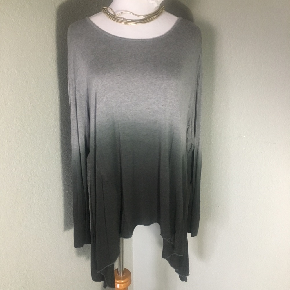 Unity World Wear Long Sleeve Blouse: Grey